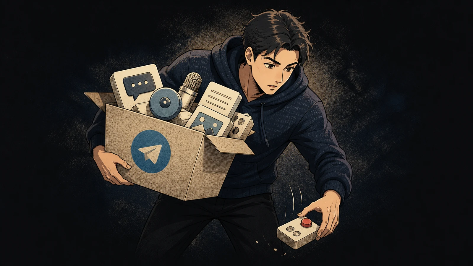 Telegram на смартфоне передаёт сообщения и файлы в рабочие процессы n8n